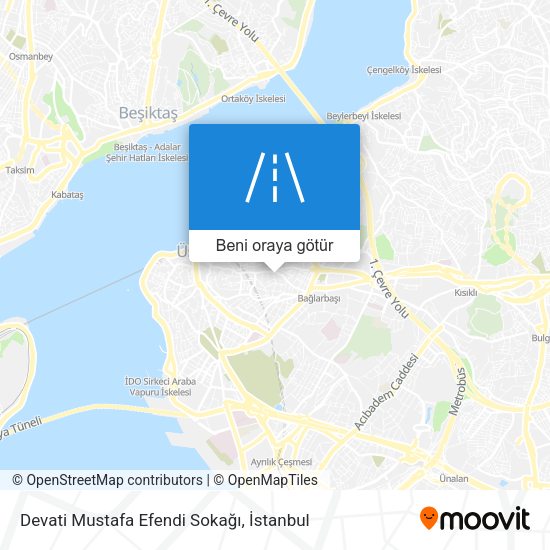 Devati Mustafa Efendi Sokağı harita