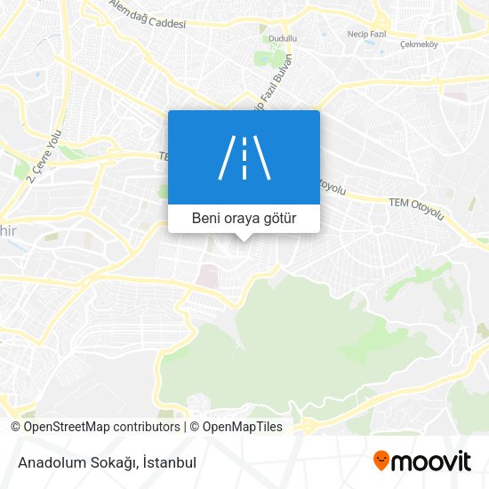 Anadolum Sokağı harita