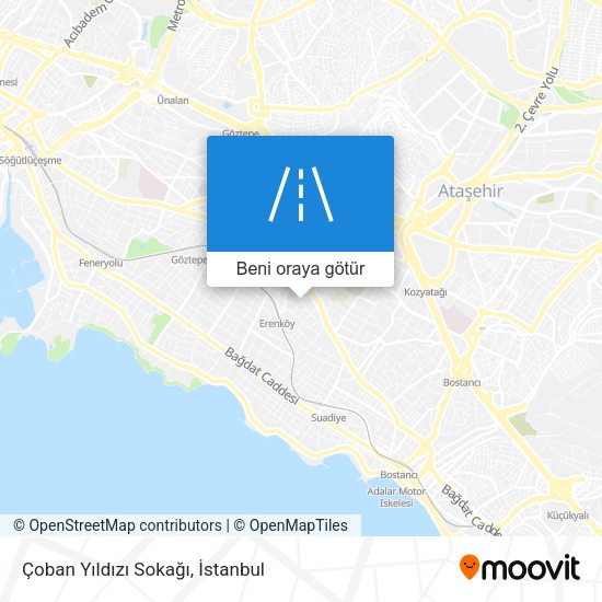 Çoban Yıldızı Sokağı harita