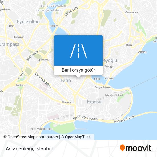 Astar Sokağı harita