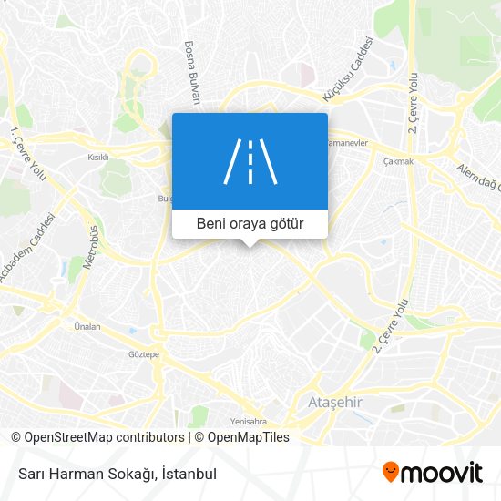 Sarı Harman Sokağı harita