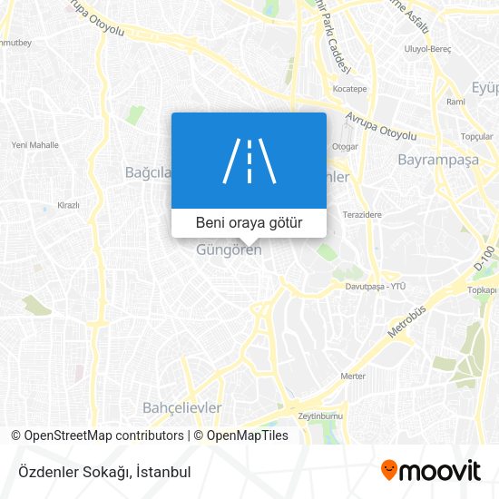 Özdenler Sokağı harita