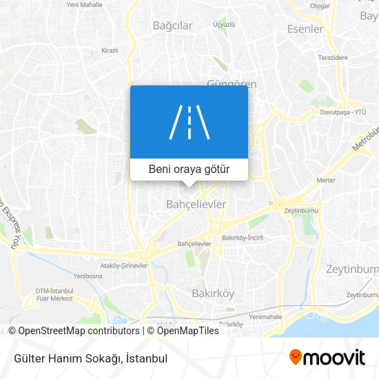 Gülter Hanım Sokağı harita