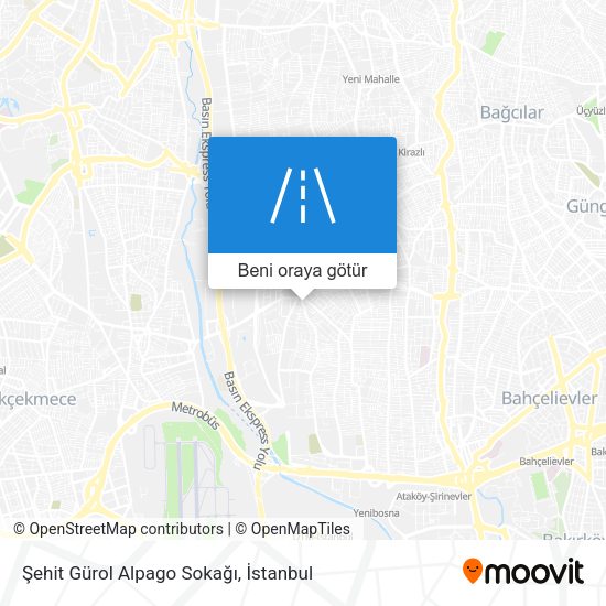 Şehit Gürol Alpago Sokağı harita