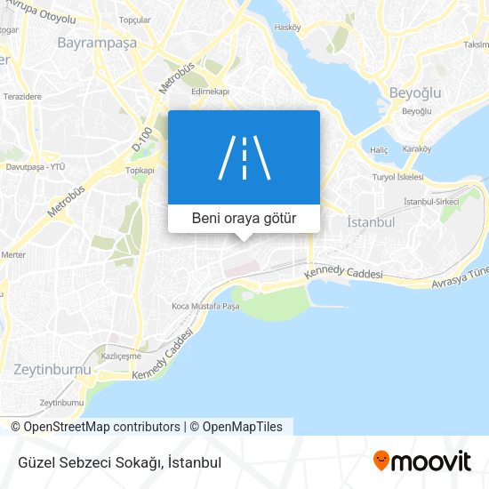 Güzel Sebzeci Sokağı harita