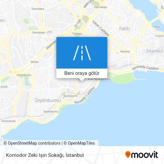 Komodor Zeki Işın Sokağı harita