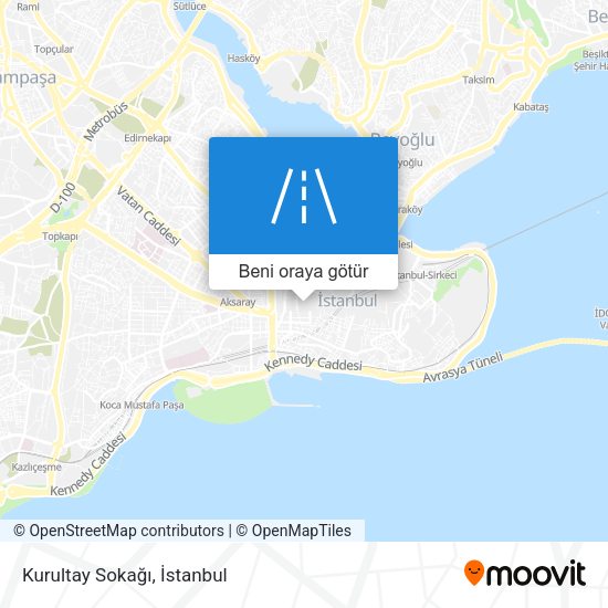 Kurultay Sokağı harita