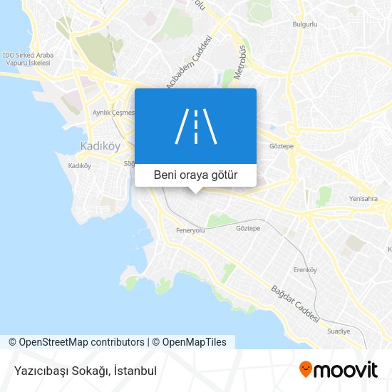 Yazıcıbaşı Sokağı harita