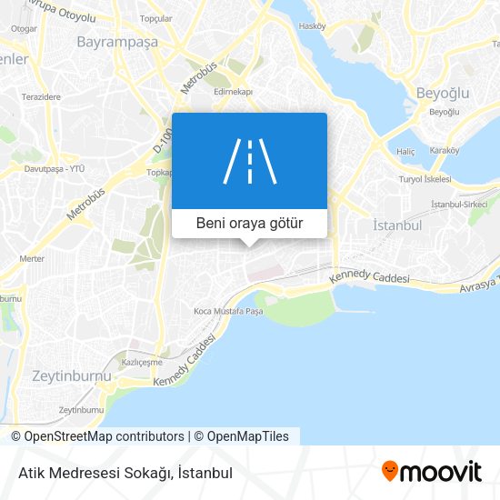 Atik Medresesi Sokağı harita