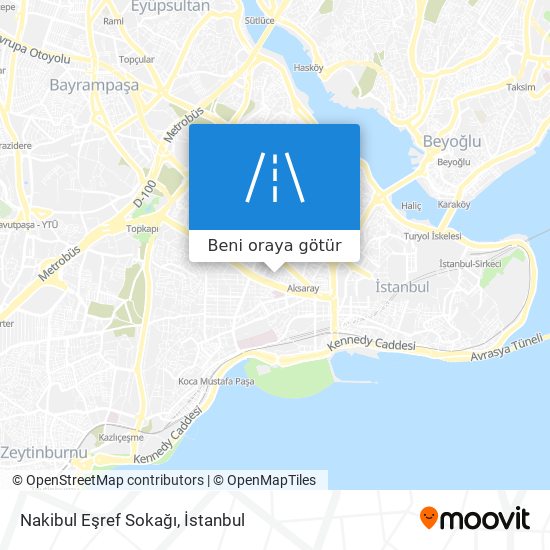 Nakibul Eşref Sokağı harita