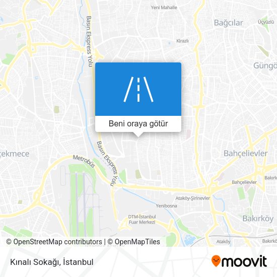 Kınalı Sokağı harita