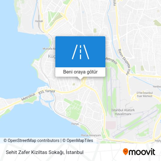 Sehit Zafer Kiziltas Sokağı harita