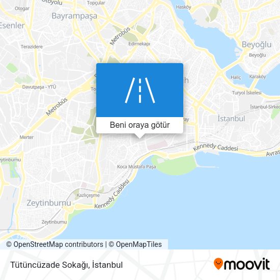 Tütüncüzade Sokağı harita