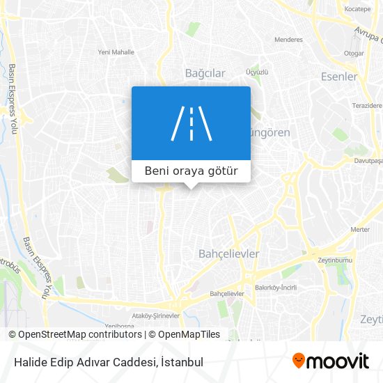 Halide Edip Adıvar Caddesi harita