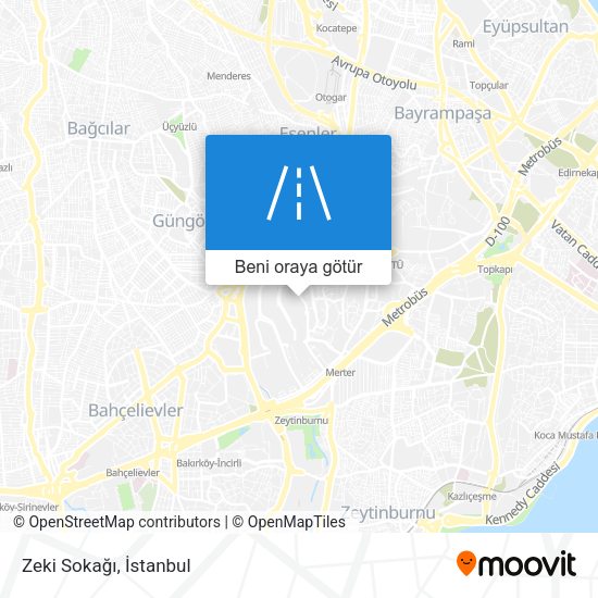 Zeki Sokağı harita