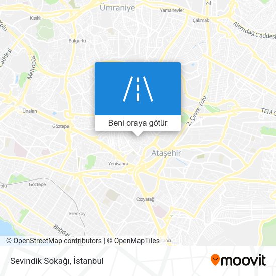Sevindik Sokağı harita