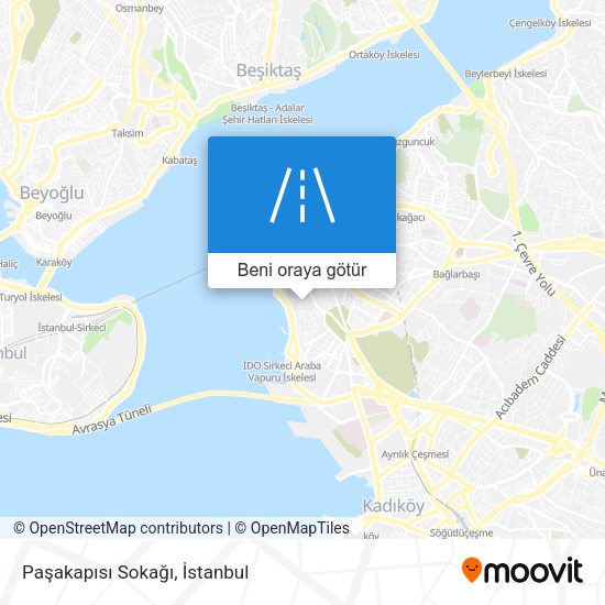 Paşakapısı Sokağı harita