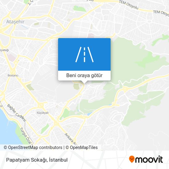 Papatyam Sokağı harita