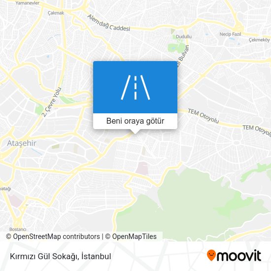 Kırmızı Gül Sokağı harita