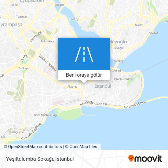 Yeşiltulumba Sokağı harita