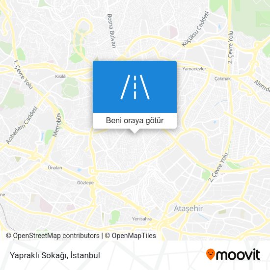 Yapraklı Sokağı harita