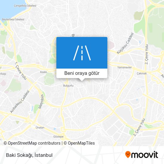 Baki Sokağı harita