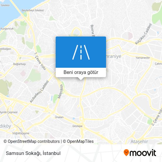 Samsun Sokağı harita