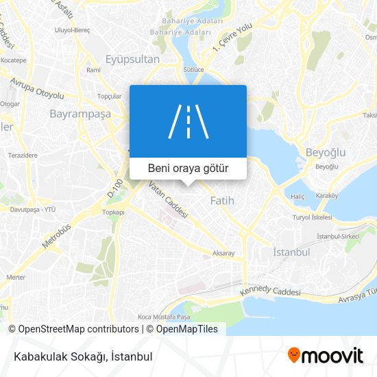 Kabakulak Sokağı harita