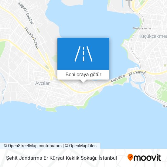 Şehit Jandarma Er Kürşat Keklik Sokağı harita