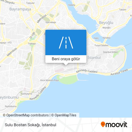 Sulu Bostan Sokağı harita