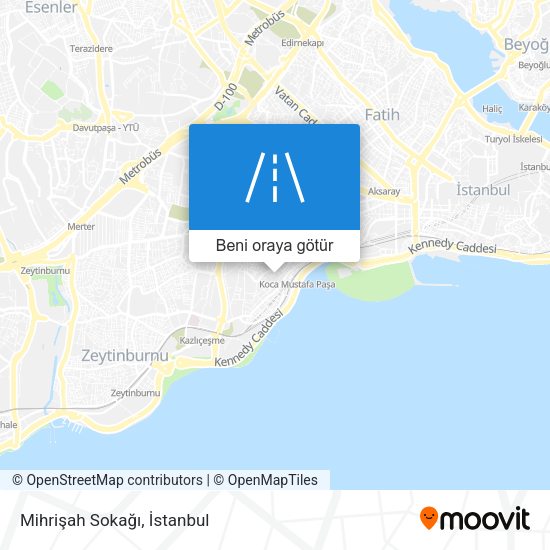 Mihrişah Sokağı harita