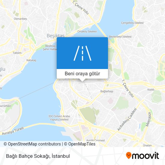 Bağlı Bahçe Sokağı harita