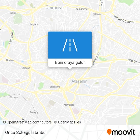 Öncü Sokağı harita