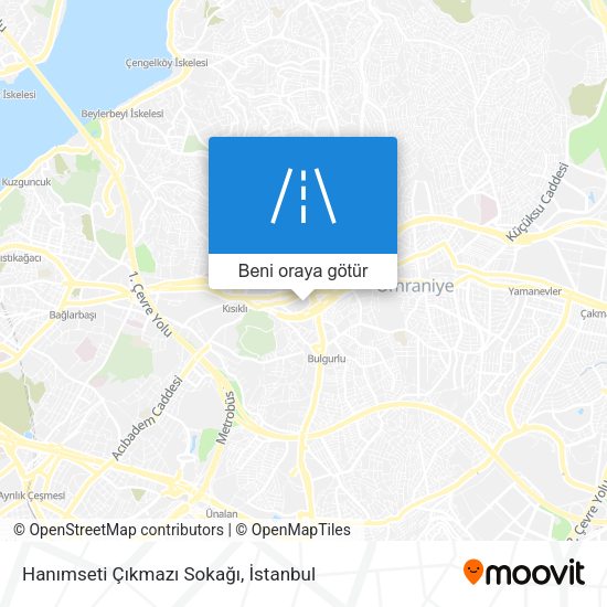 Hanımseti Çıkmazı Sokağı harita