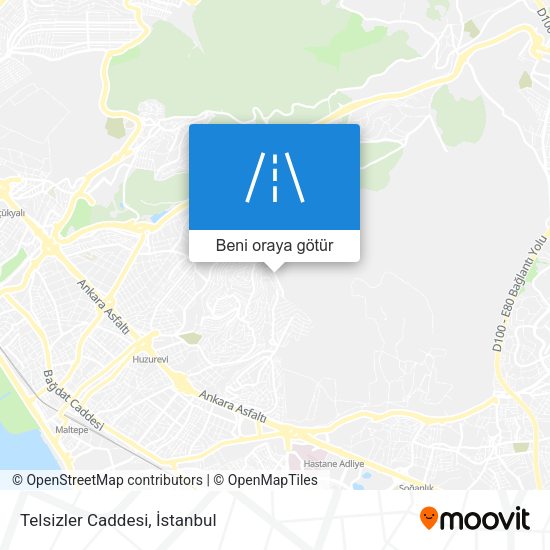 Telsizler Caddesi harita