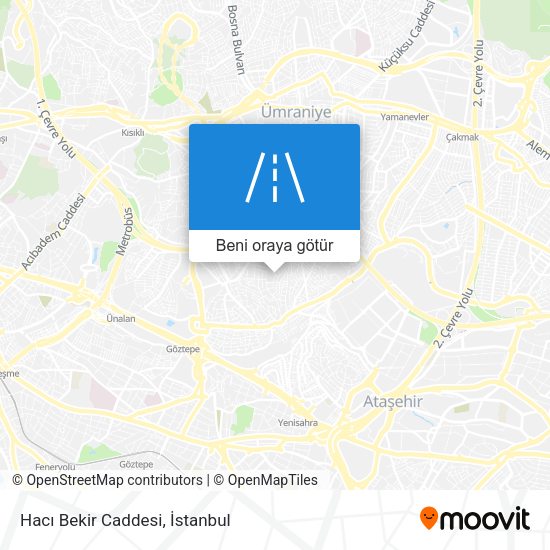 Hacı Bekir Caddesi harita