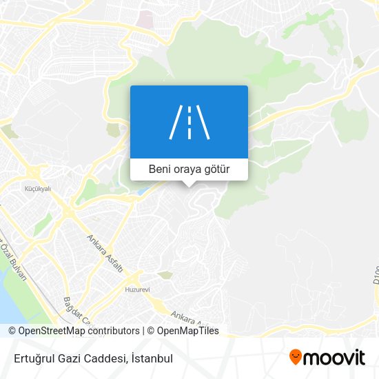 Ertuğrul Gazi Caddesi harita