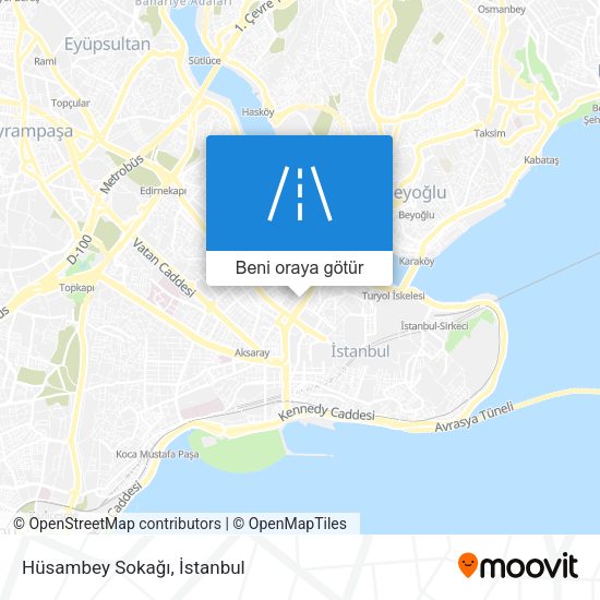 Hüsambey Sokağı harita