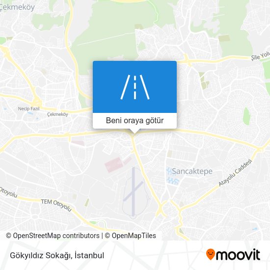 Gökyıldız Sokağı harita