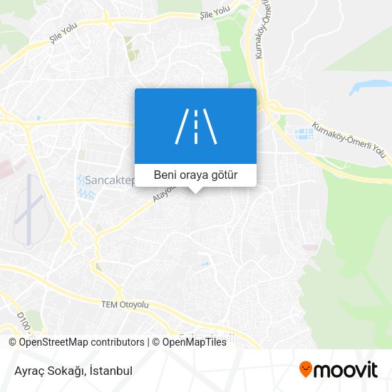 Ayraç Sokağı harita
