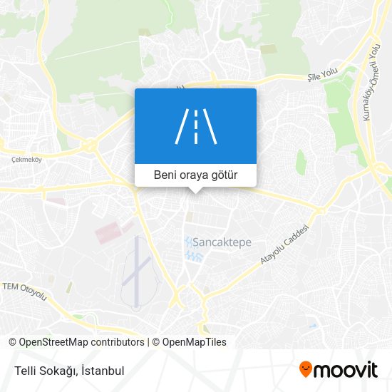 Telli Sokağı harita
