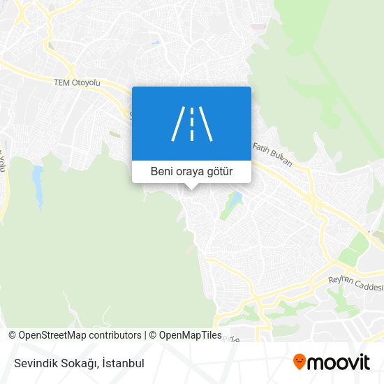 Sevindik Sokağı harita