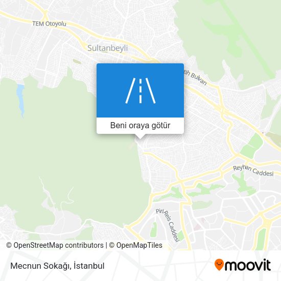 Mecnun Sokağı harita