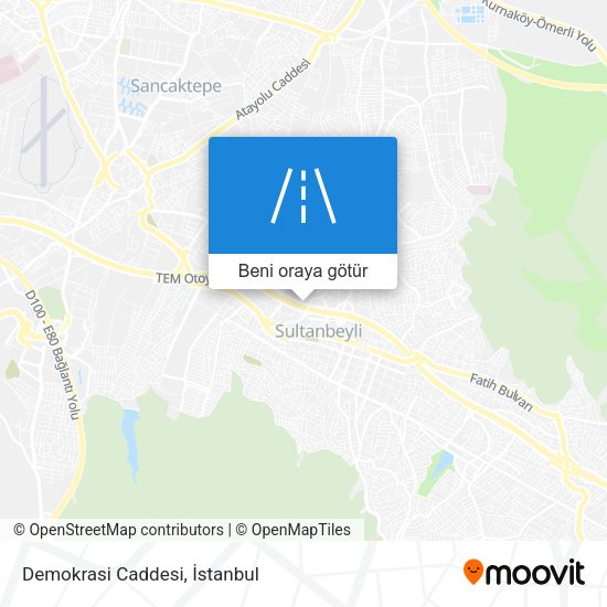 Demokrasi Caddesi harita