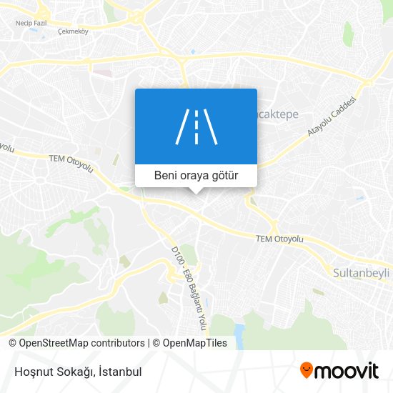 Hoşnut Sokağı harita
