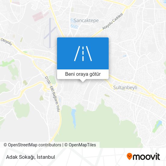 Adak Sokağı harita