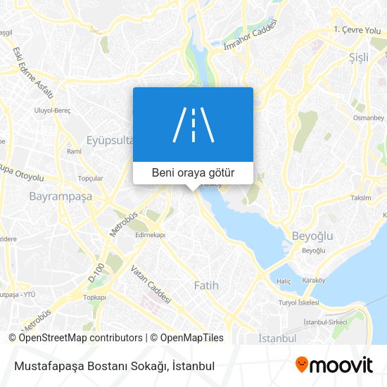 Mustafapaşa Bostanı Sokağı harita