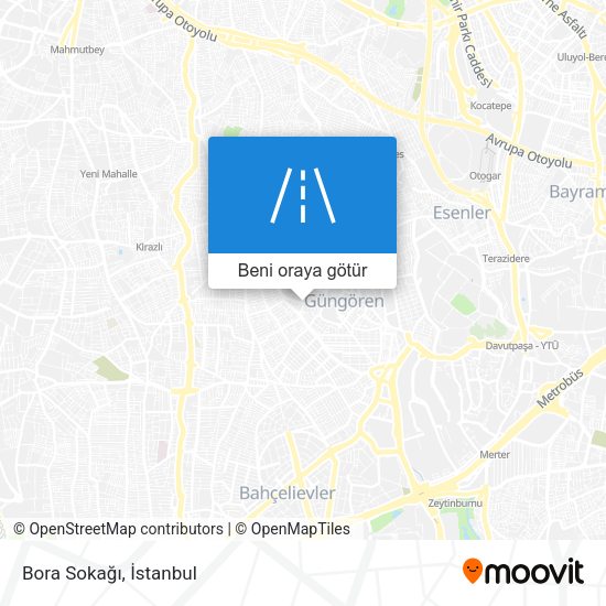 Bora Sokağı harita