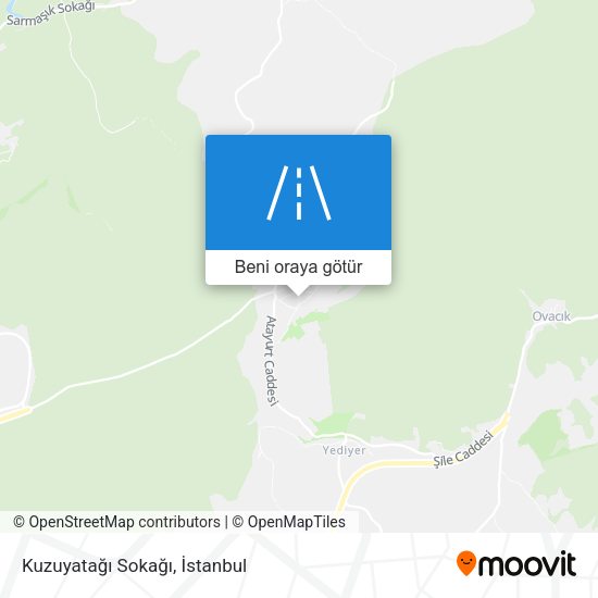 Kuzuyatağı Sokağı harita