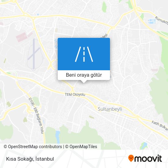 Kısa Sokağı harita